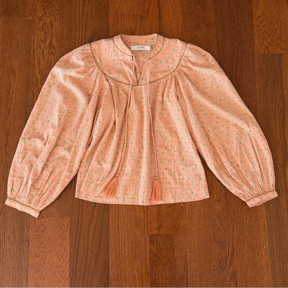 Joie Kenna Long Sleeve Cotton Top XS - Picture 6 of 9
